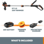 WORX WG163 GT3.0 20V bežični trimer 12” 2u1 (trimer + rubnjak) + 2 baterije i punjač - Slika 2